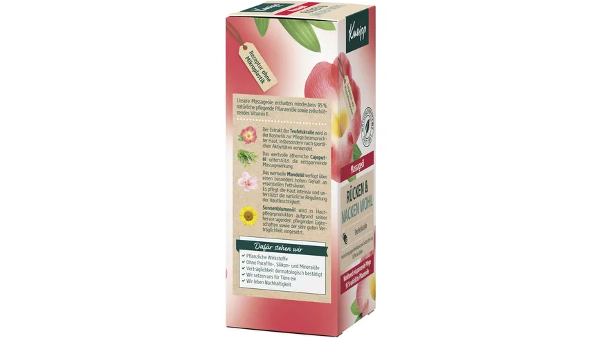 Kneipp Massageöl Rücken & Nacken Wohl 100 ml
