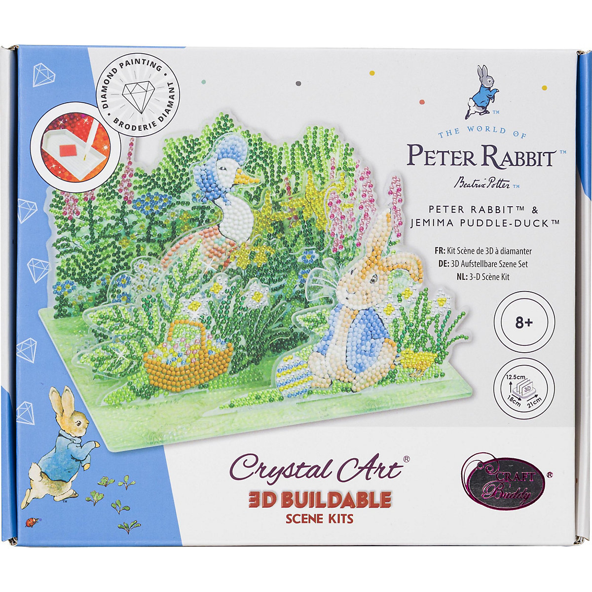 Peter Rabbit - Crystal Art 3D-Szene