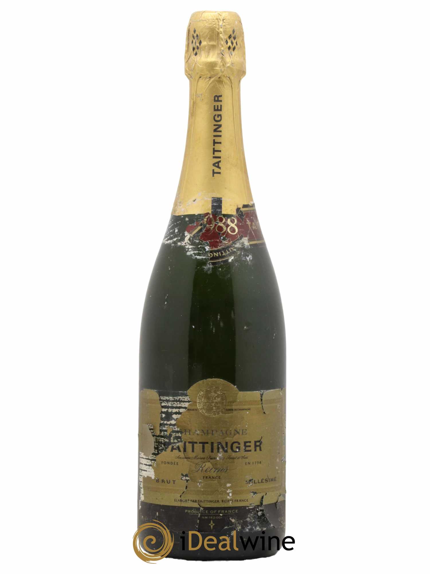 Brut Millésimé Taittinger  1988 - Lot de 1 Bouteille