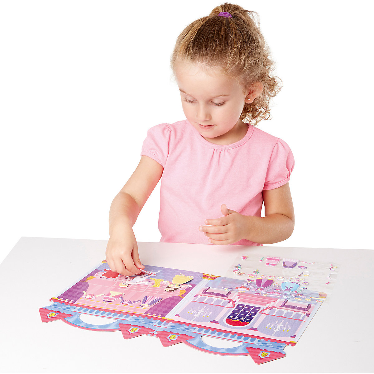 Wiederverwendbare Gummisticker - Prinzessin
