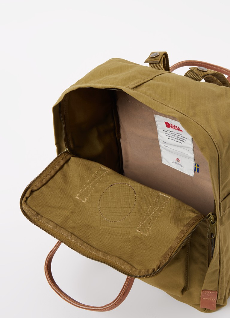 Fjällräven Kånken No.2 platneni ruksak s kožnim detaljima i pretincem za laptop od 15 inča