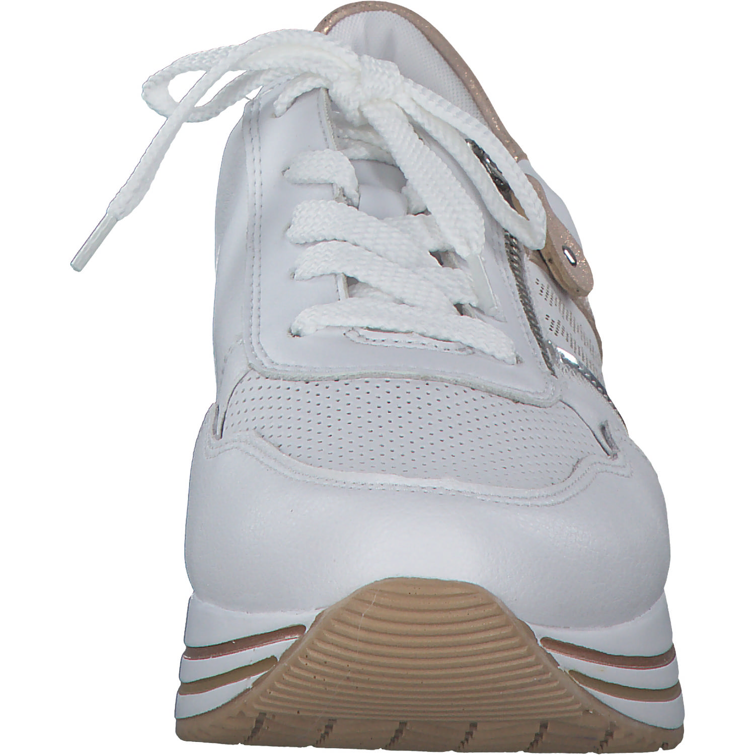 Remonte D1318, Schnürschuhe, Damen, weiss/argento/rosegold/weiss