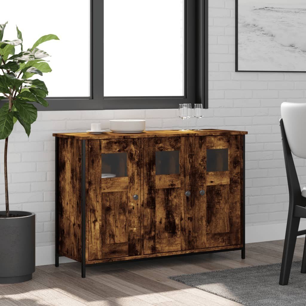 vidaXL Sideboard Sideboard Räuchereiche 100x35x70 cm Holzwerkstoff (1 St)
