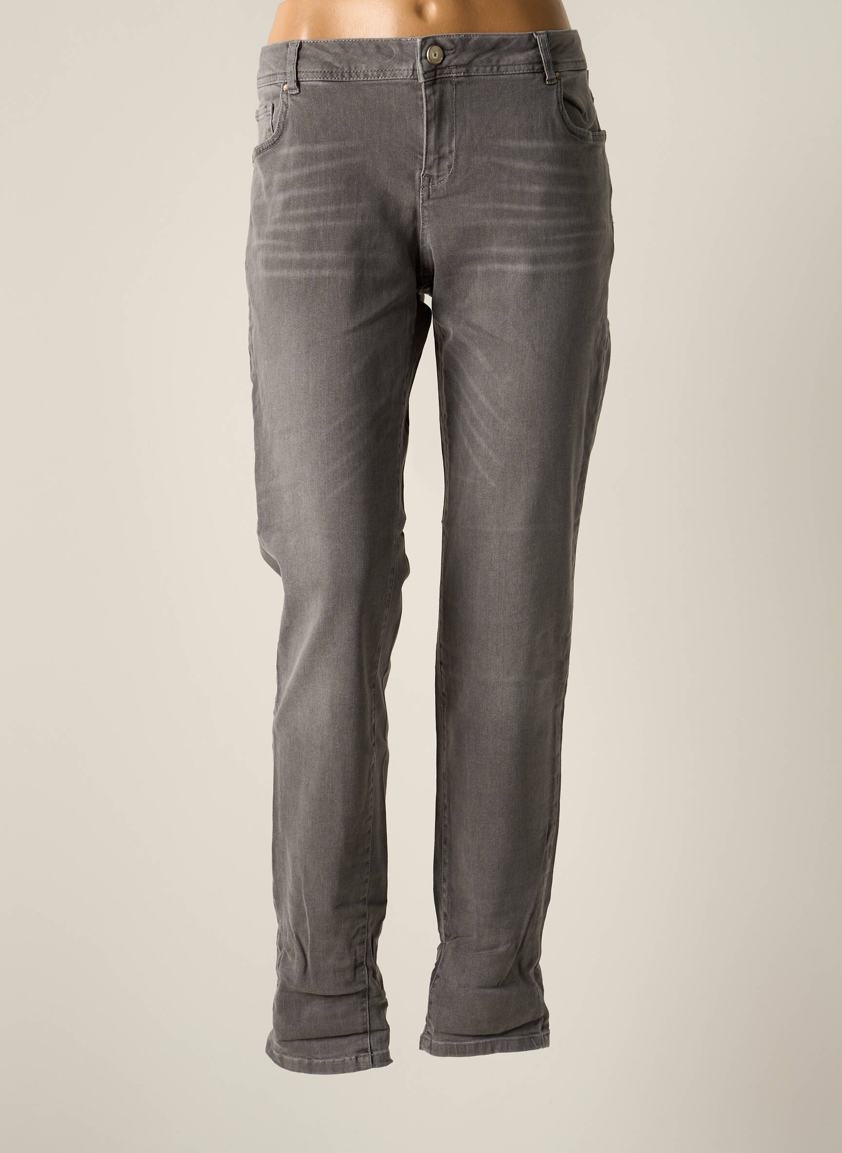 Betty   Co Jeans Coupe Slim Femme couleur gris