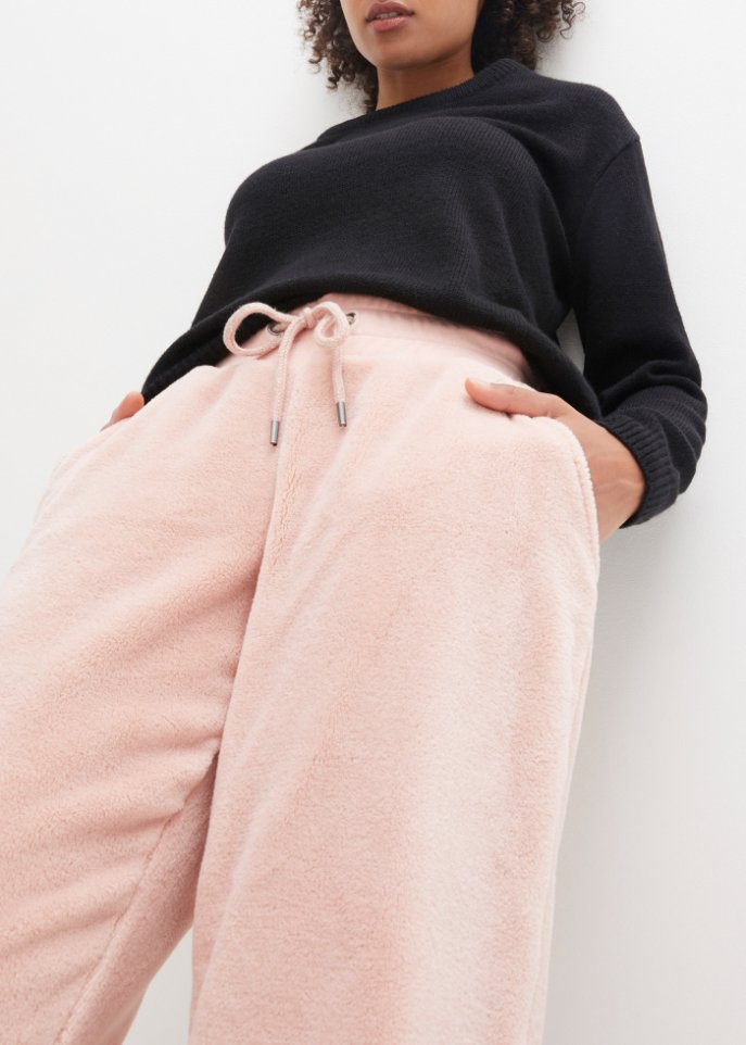 Fleece Jogginghose mit Bündchen