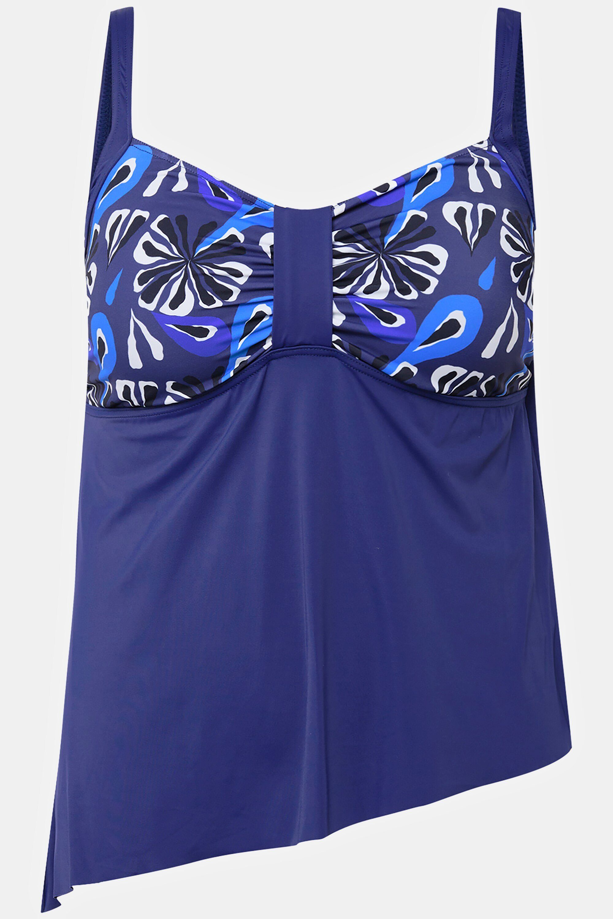 Ulla Popken Tankini Tankini Blüten Softcups längeres Oberteil
