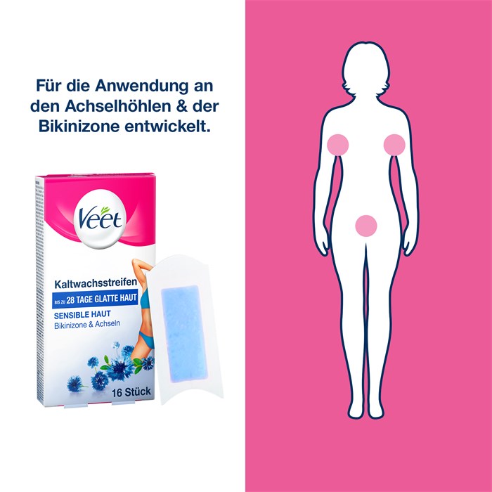 Kaltwachsstreifen Sensible Haut