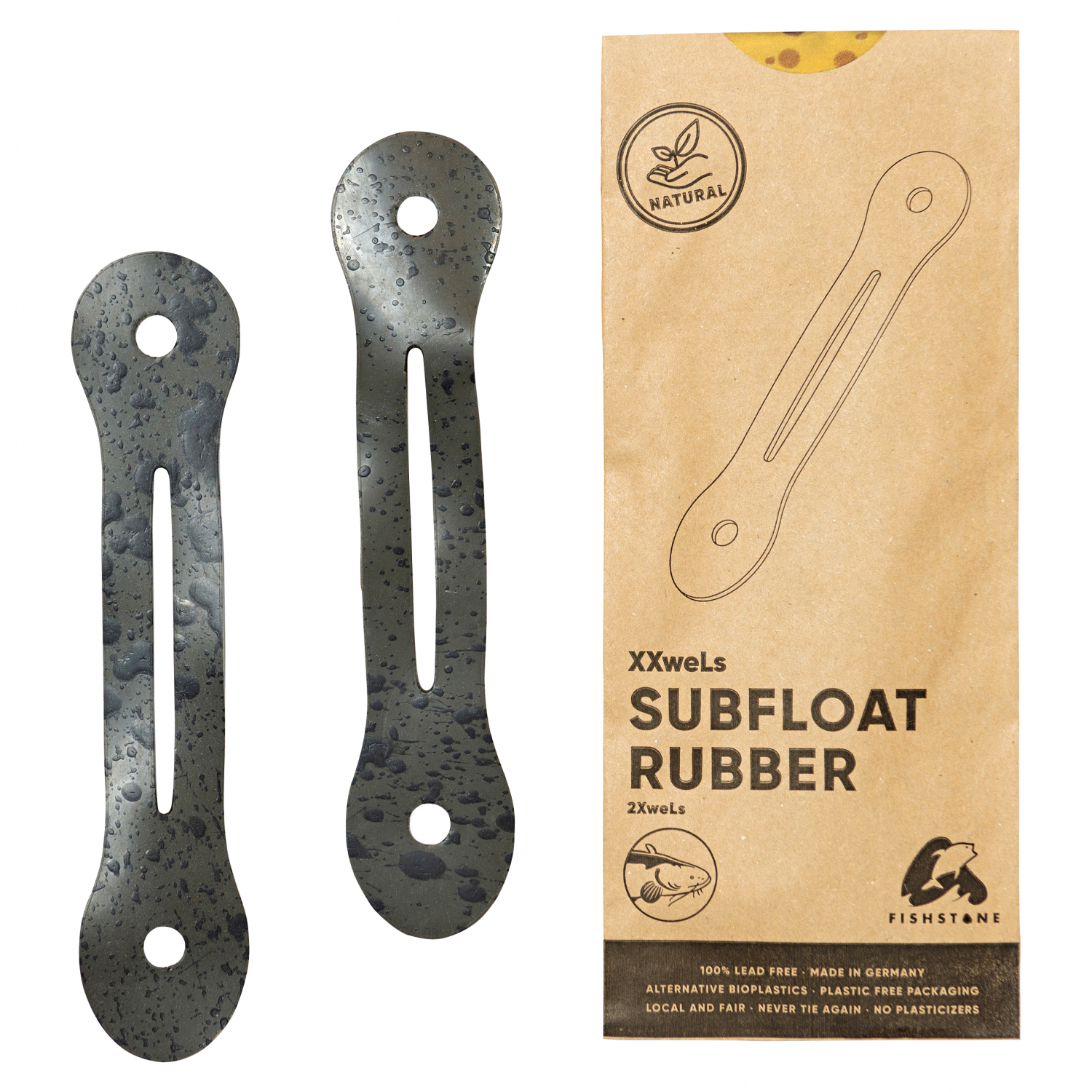 FISHSTONE Welsmontage 2XweLs Rubber (Einzelteil - sandy)