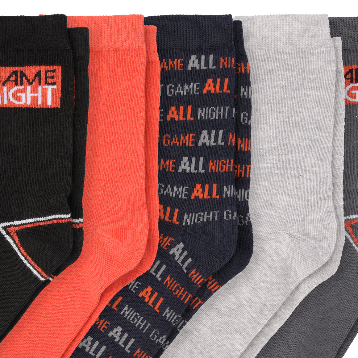 5 Paar Jungen Socken in verschiedenen Dessins