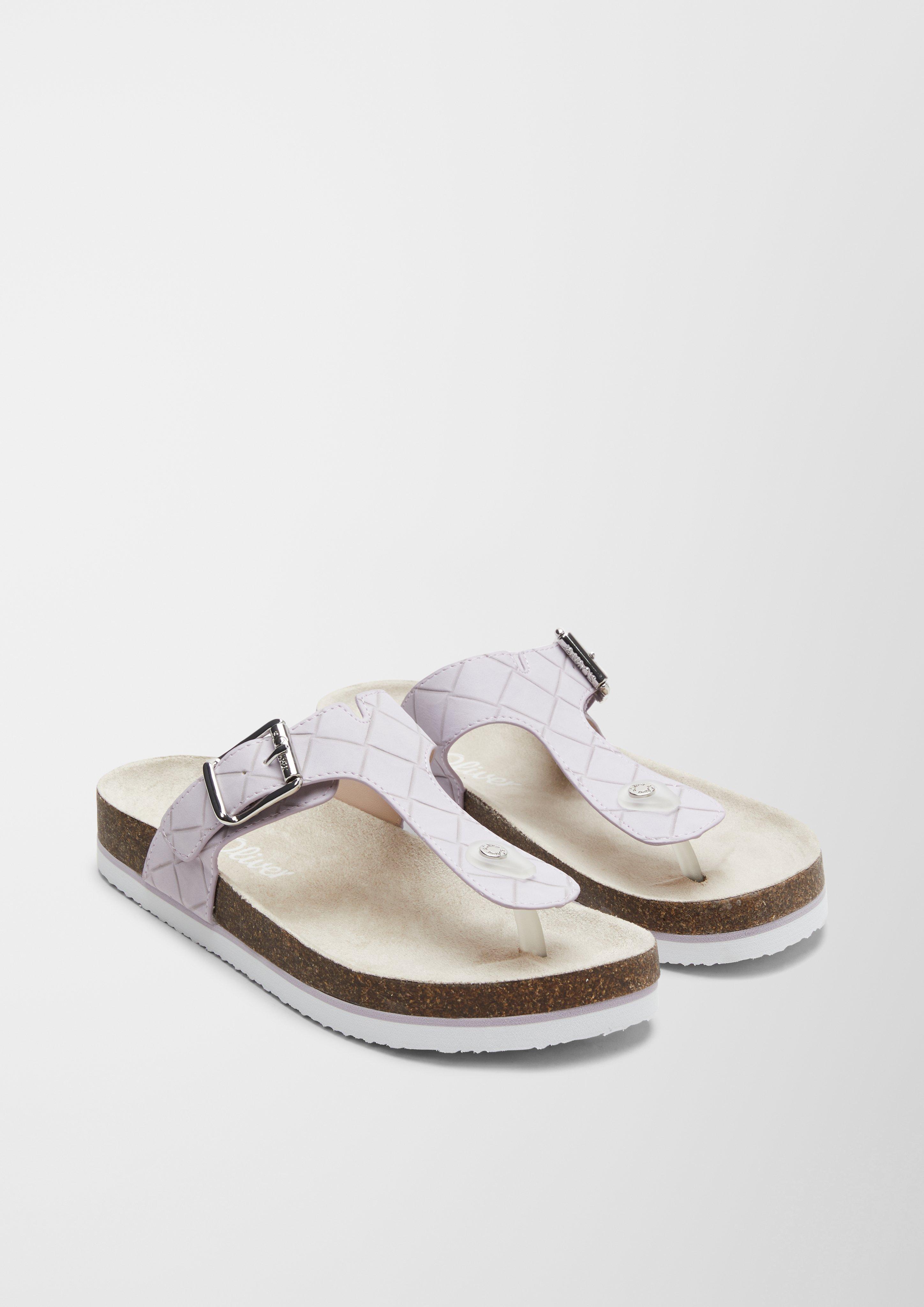 Sandalen in Lackleder-Optik  6005693-597