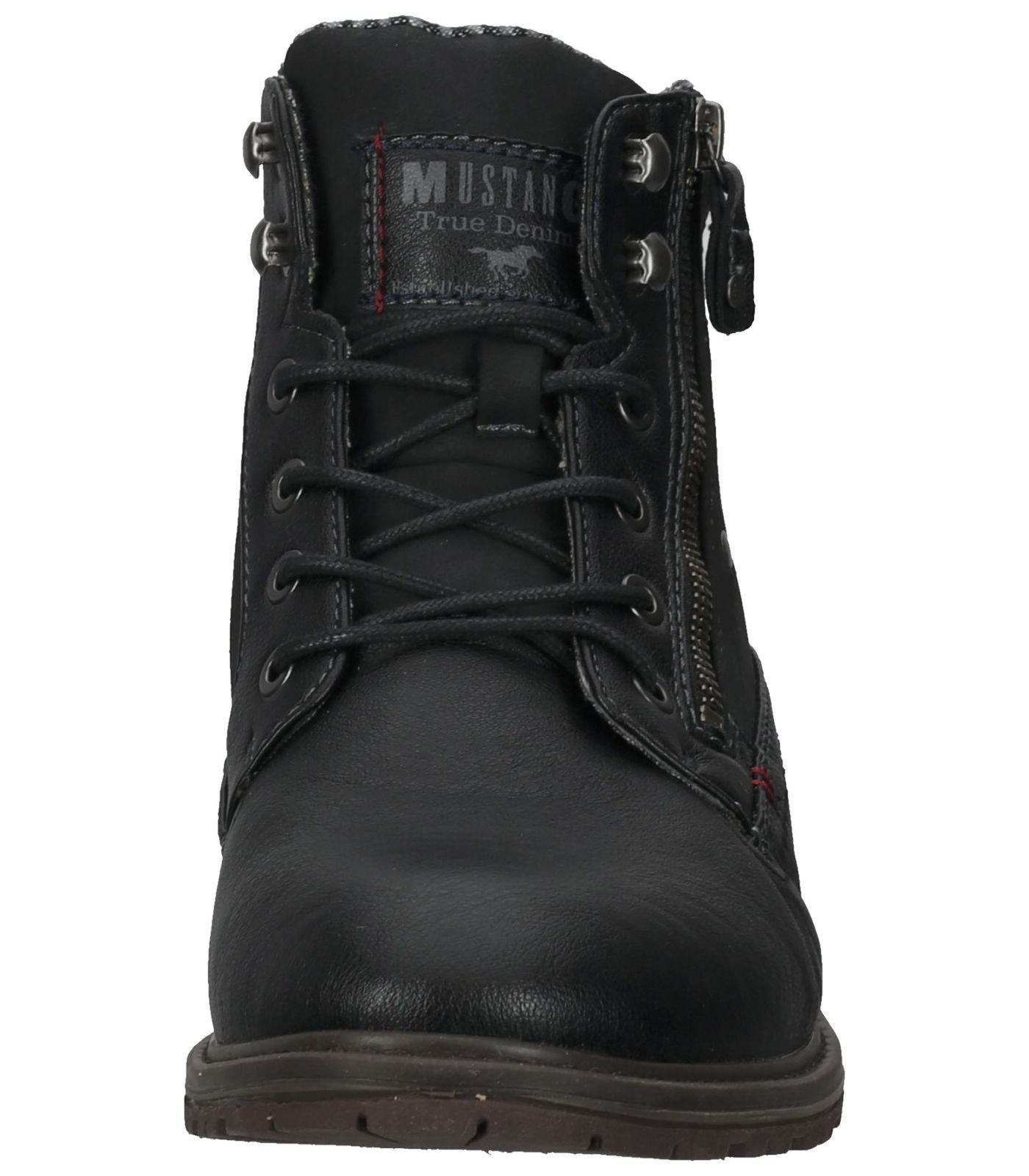 MUSTANG Stiefelette Lederimitat Schnürstiefelette