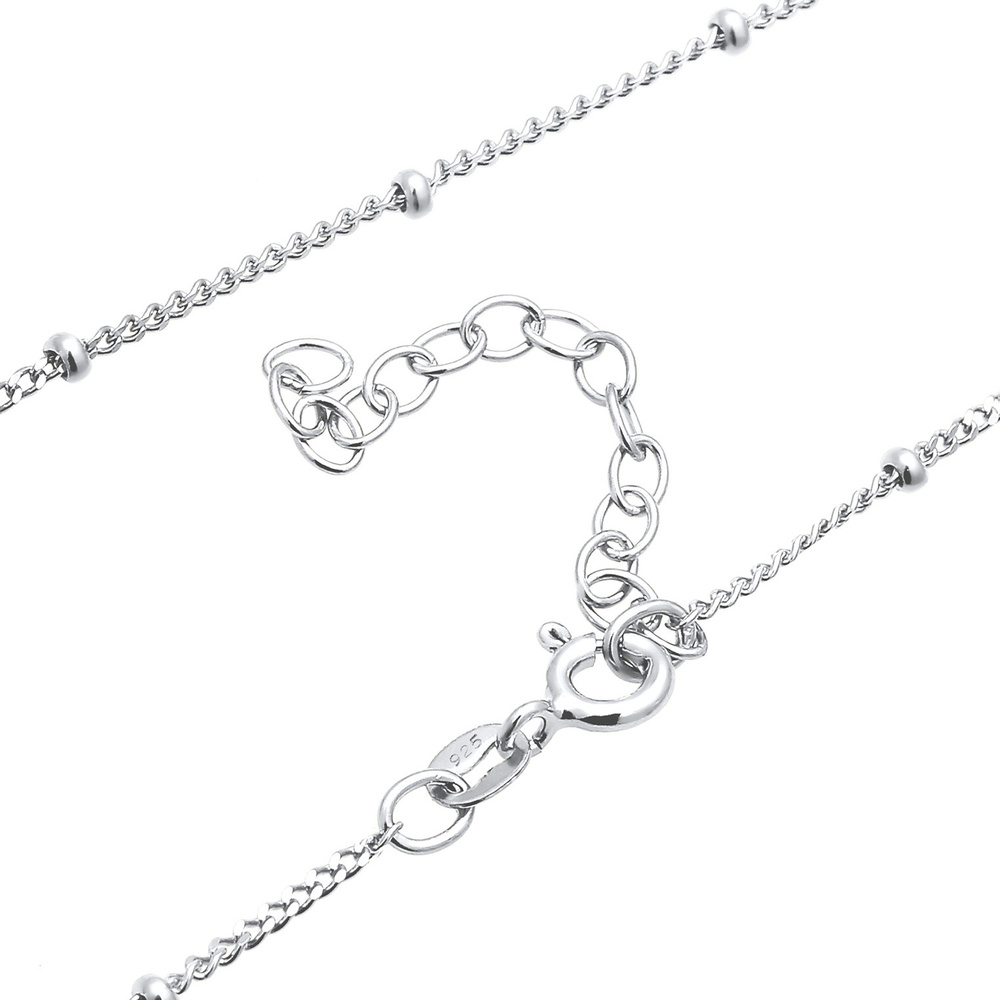 Elli Elli Collier Femmes Choker Boule Basique Minimaliste Tendance Blogueur en Argent  collier