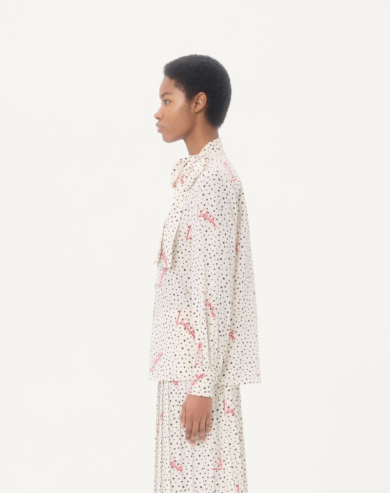 Plusdepois Bubble Crepe De Chine skjorte