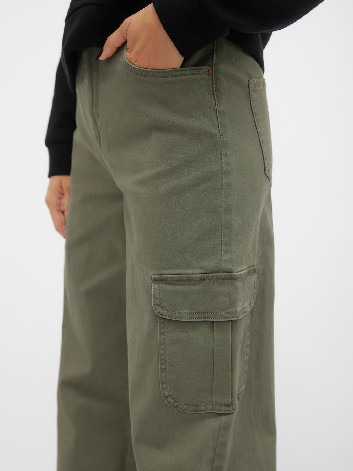 VMTESSA Hohe Taille Weit geschnitten Jeans