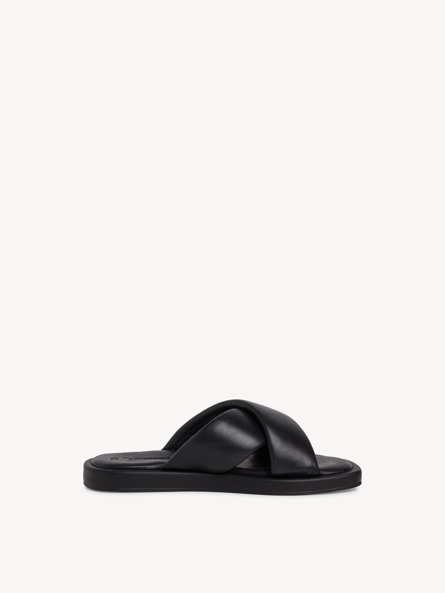 Mule en cuir - noir