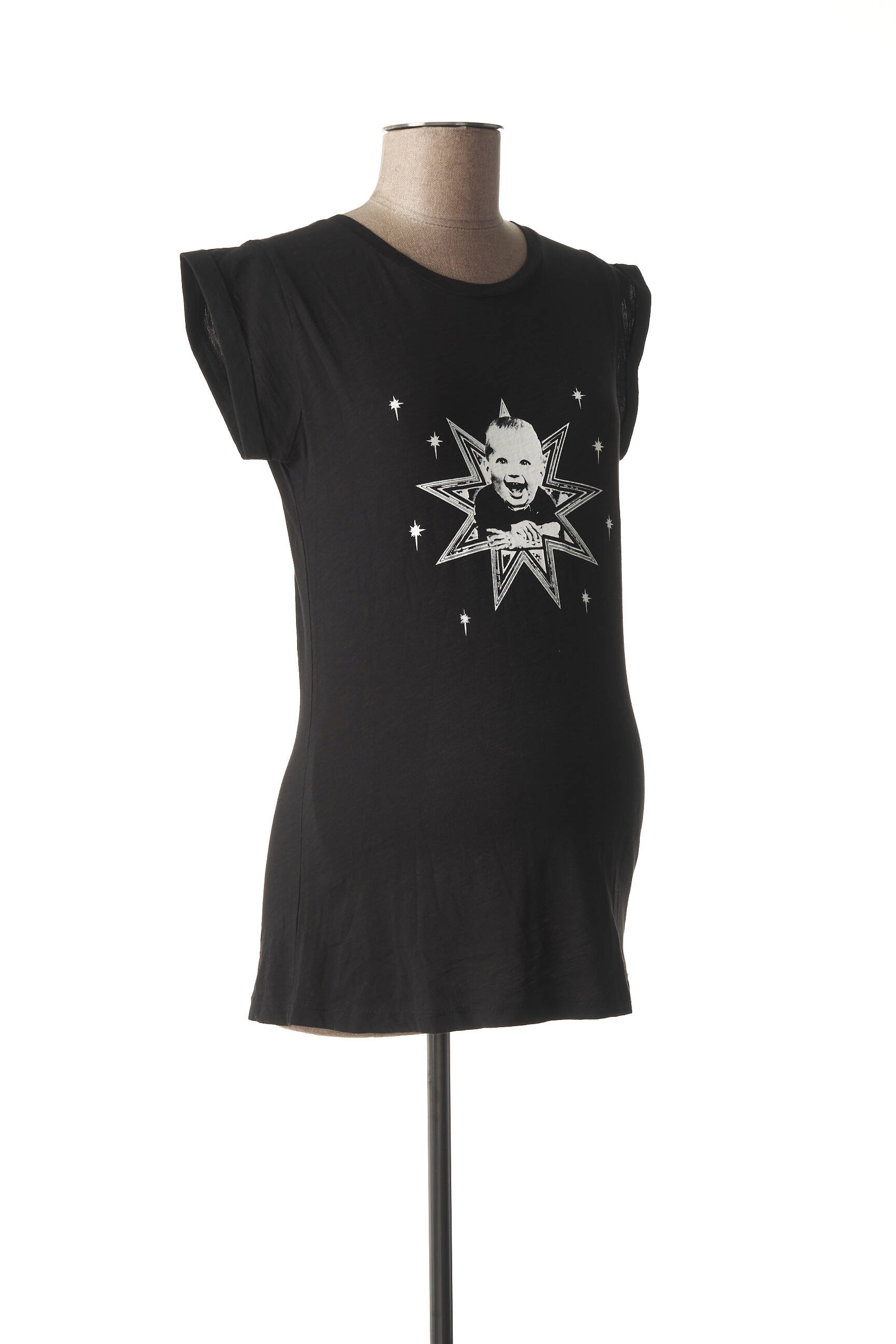 Queen Mum Sisters Tshirtstops Maternite Femme couleur noir