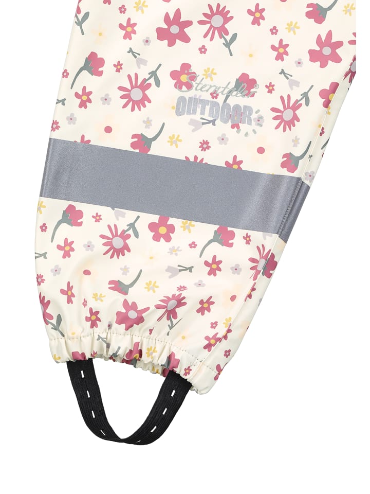 Sterntaler Regenträgerhose ungefüttert Blumen in rosa günstig kaufen
