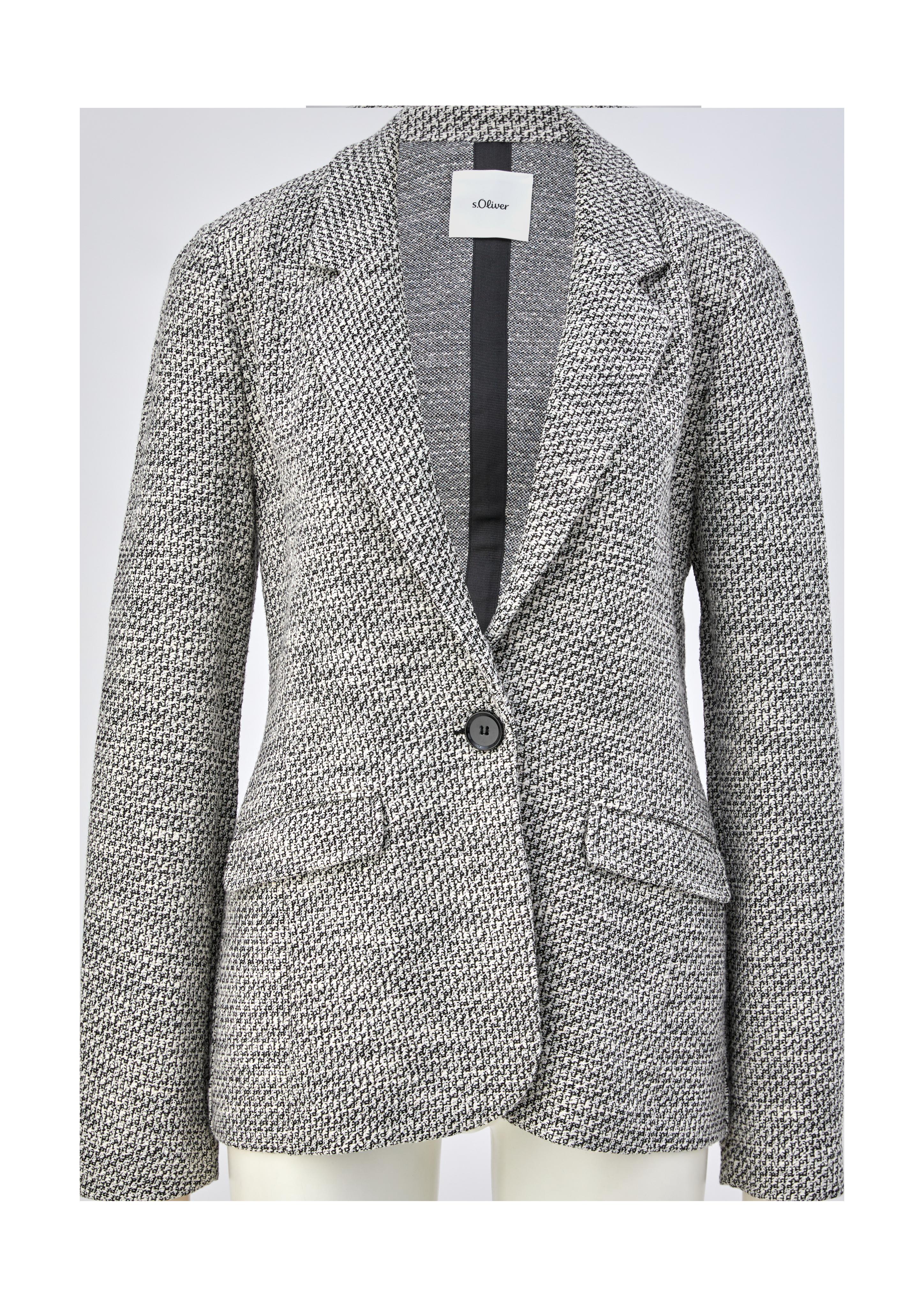 Bouclé-Blazer aus Baumwollmix  2135498-99X1