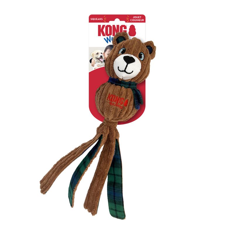 KONG Holiday Wubba™ Cord-Bär zu TOP-Preisen