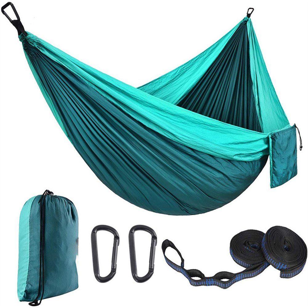 Runxizhou Hängematte Hängematte Outdoor, Camping Hängematte, 200kg Tragkraft 270x140cm (1 St)