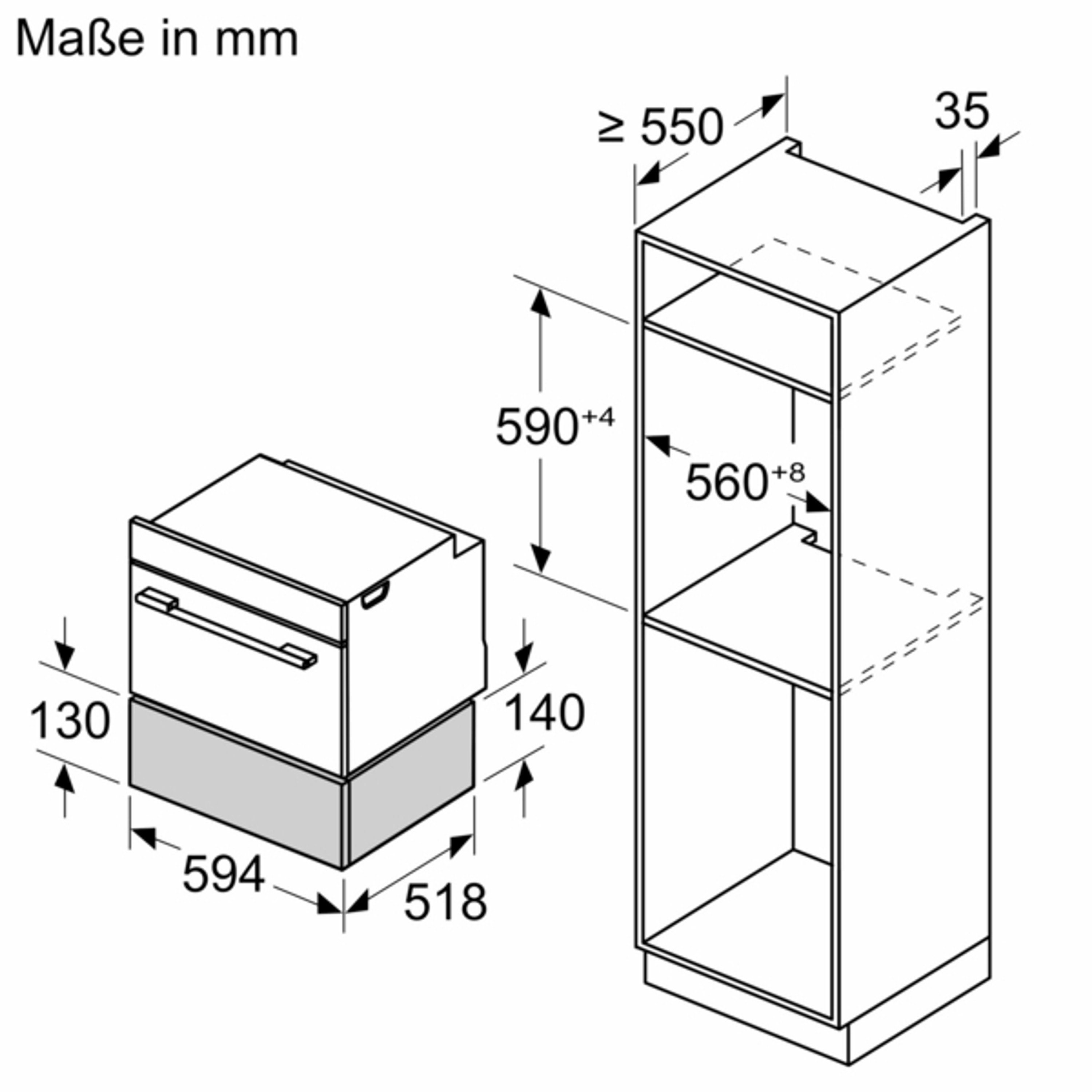 BOSCH Tellerwärmer BIC7101B1, Reinigungskomfort, Push-Pull-Mechanismus, Preheat cups