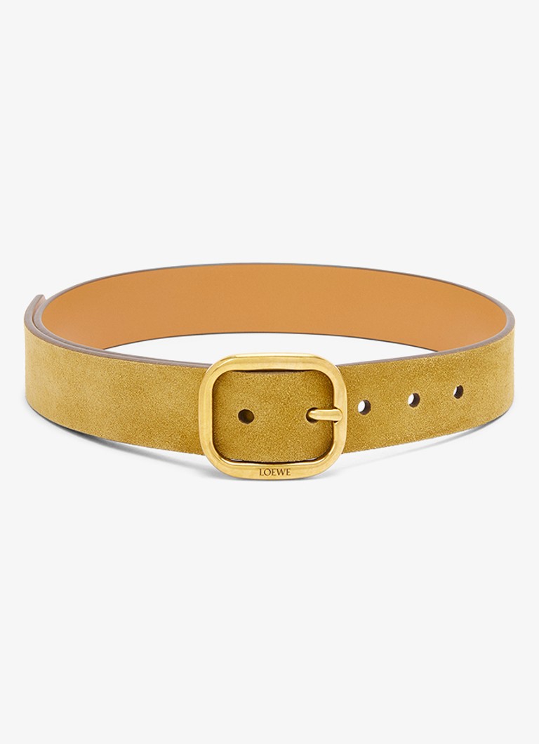 LOEWE Rounded belt in calf suede