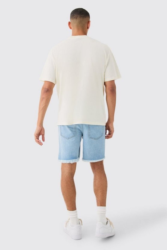 Oversize T-Shirt mit Neckholder-Print