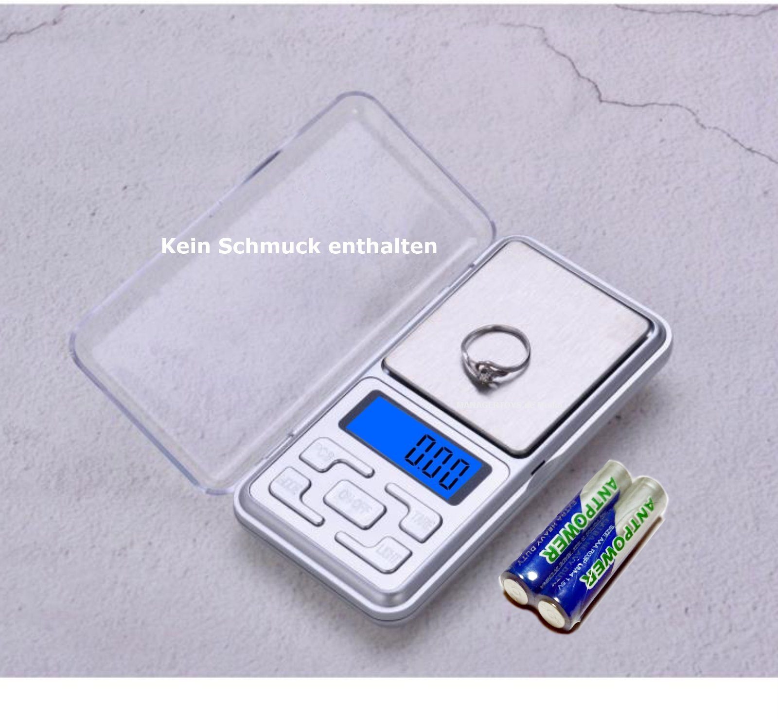 VARA Taschenwaage Pocketwaage 200g / 0,01g Feinwaage kleine Waage Digitalwaage