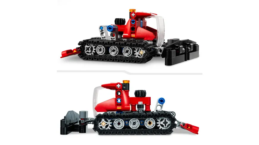 LEGO Technic 42148 Pistenraupe, 2in1-Fahrzeug-Set mit Schneemobil