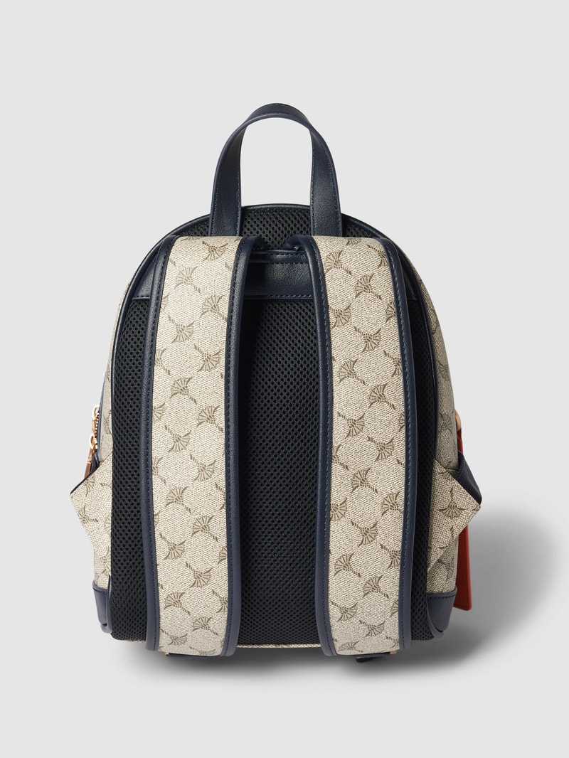 Rucksack mit Logo-Muster Modell 'ENRICA' in dunkelblau