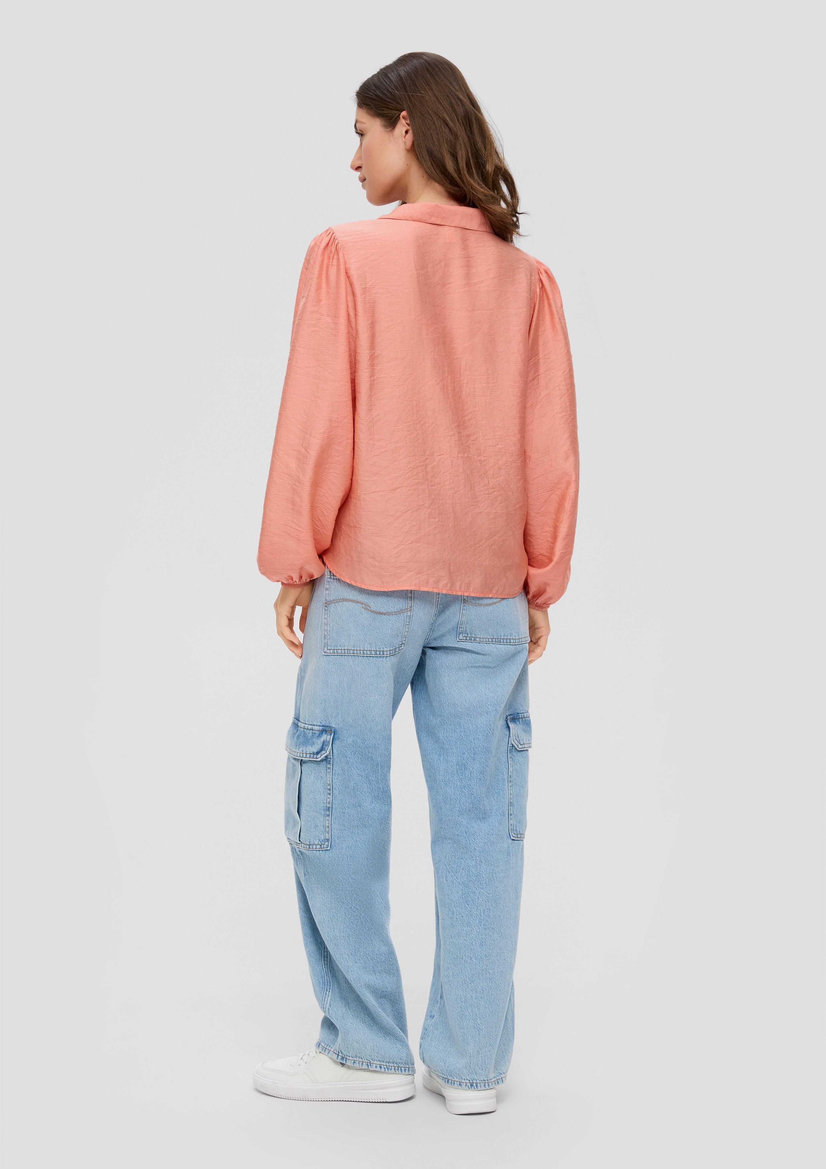 Bluse mit Puffärmel aus Viskosemix  2137582-2108