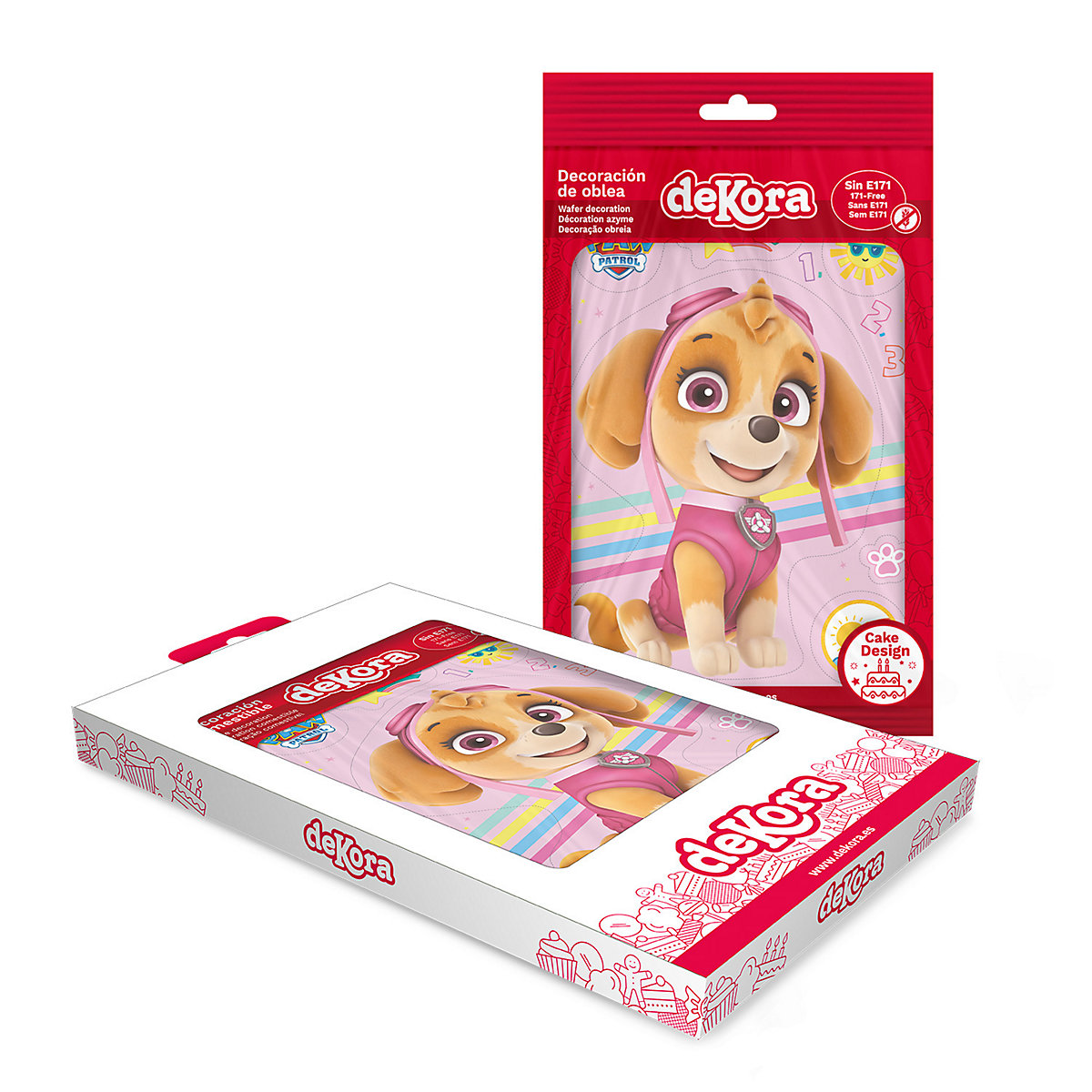 Essbare Tortendeko Paw Patrol mit großer Skye 14,8 x 21cm
