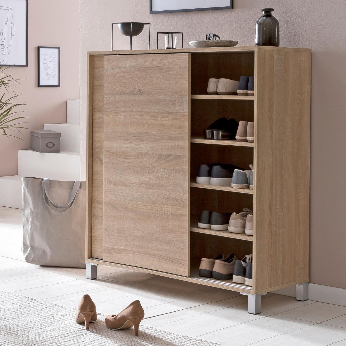 Wohnling Schuhschrank Sonoma 100x108x37,5 cm
