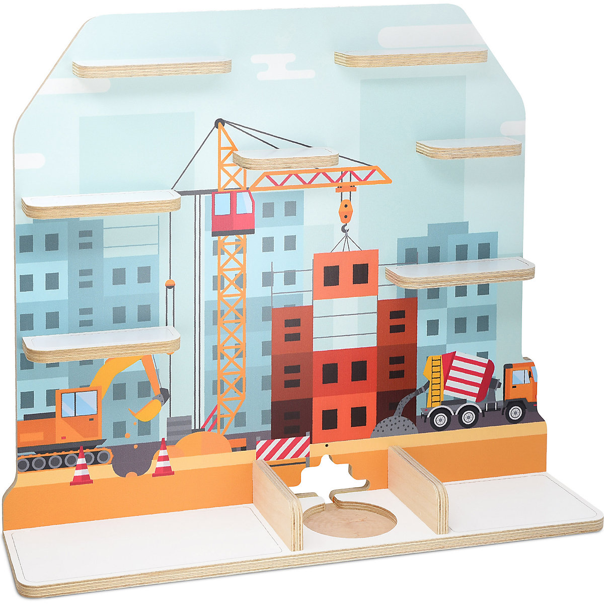 Regal für Musikbox Baustelle, groß - geeignet für Toniebox