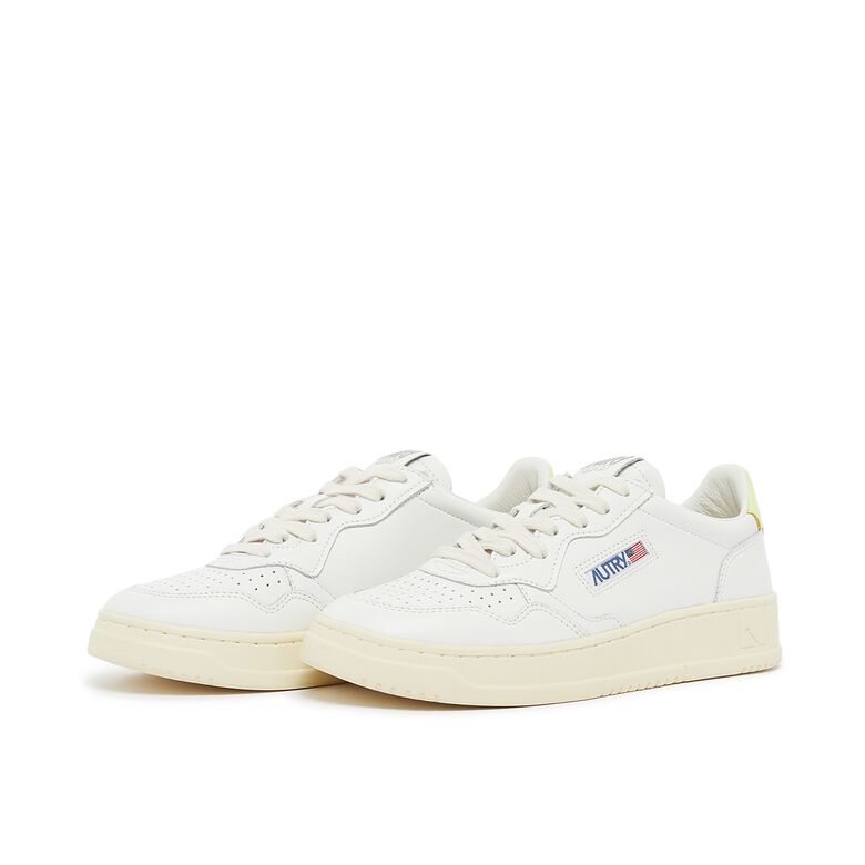 Autry Wmns Medalist Low leat/leat wht/lime yl