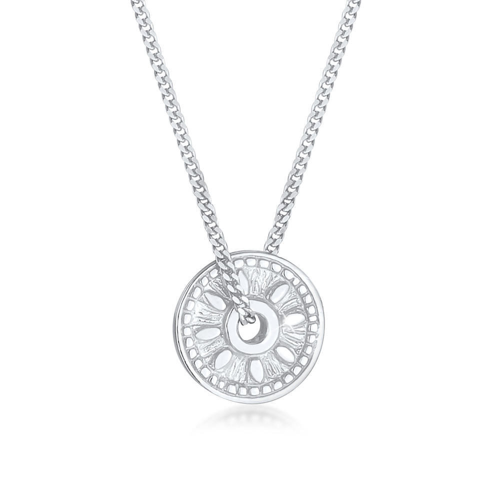 Elli Elli Collier Pendentif de pièce de monnaie pour femme Soleil Antique Vintage Tend Bijoux