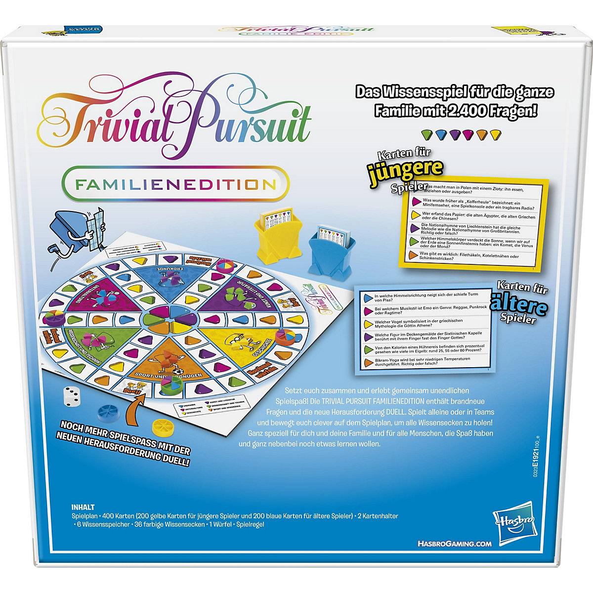 Trivial Pursuit Familien-Edition, Brettspiel ab 8 Jahren