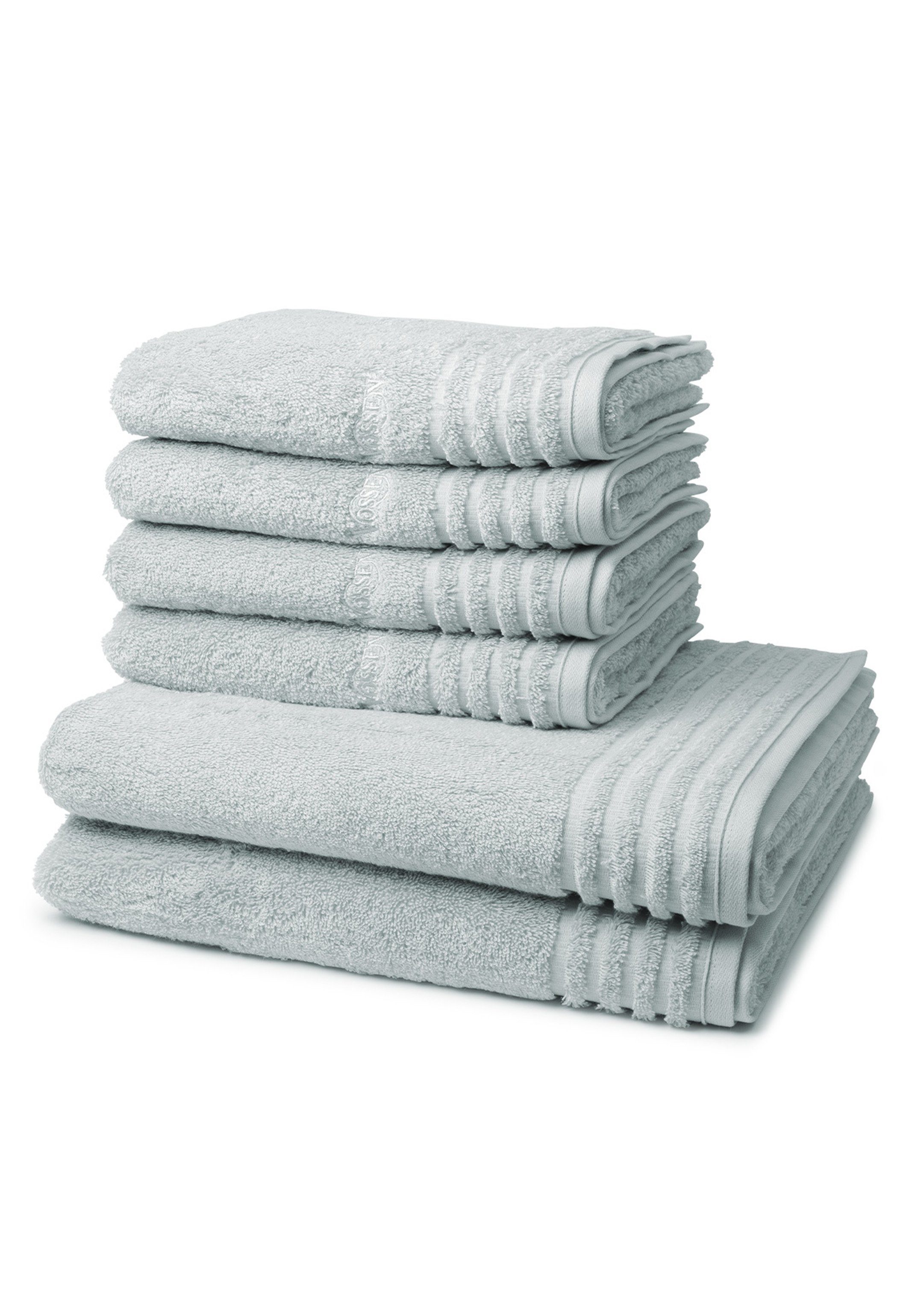 Vossen Handtuch Set Vienna Style Supersoft, Walkfrottee, (Spar-Set, 6-tlg), 4 X Handtuch 2 X Duschtuch - im Set - Baumwolle -