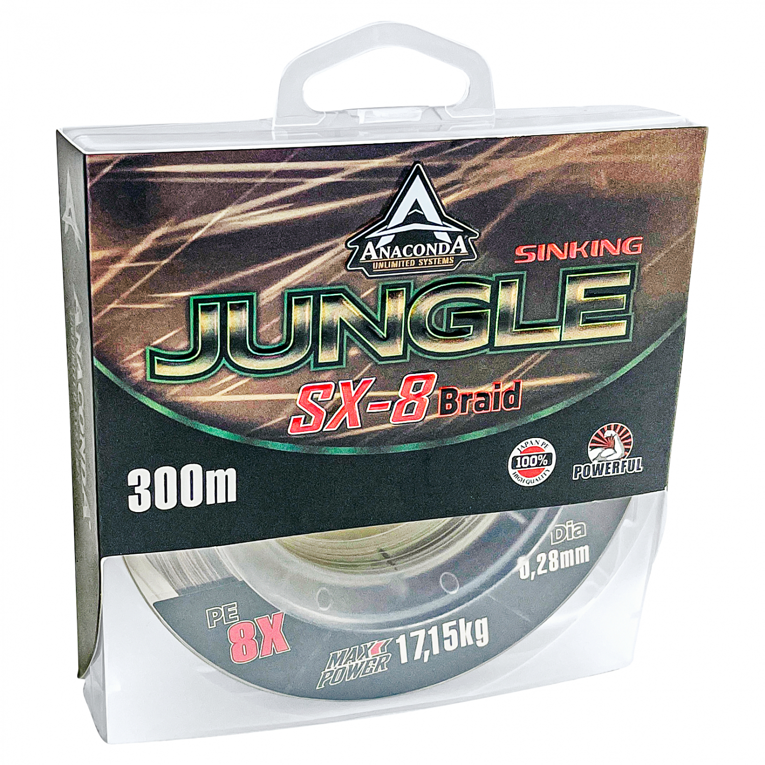 Anaconda Angelschnur Jungle SX-8 Braid (camouflage, 300 m)