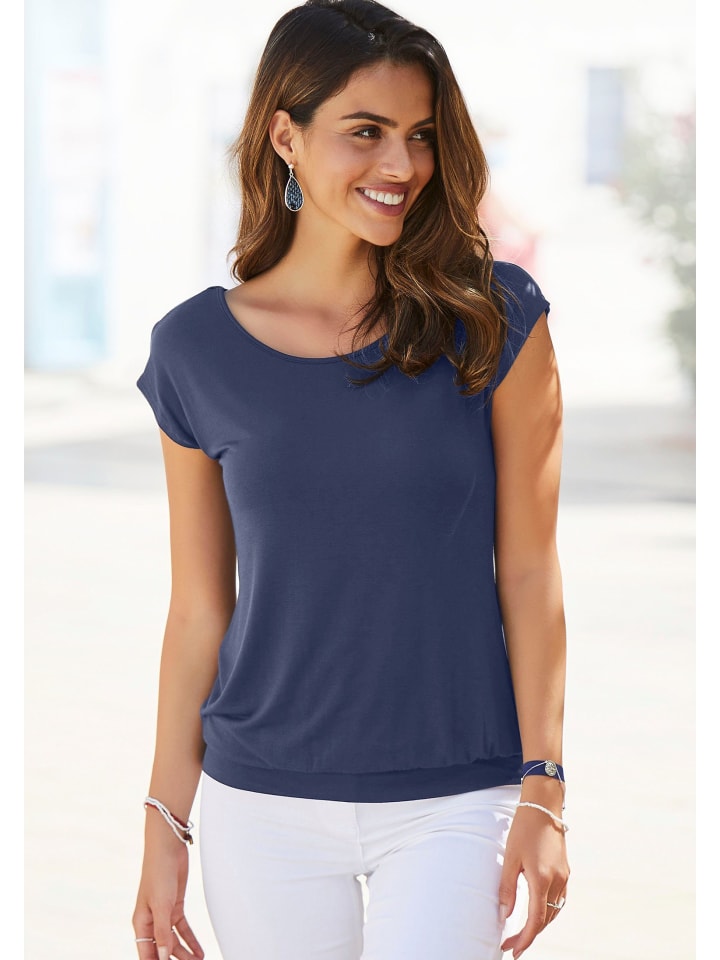 LASCANA LASCANA Shirt in navy günstig kaufen