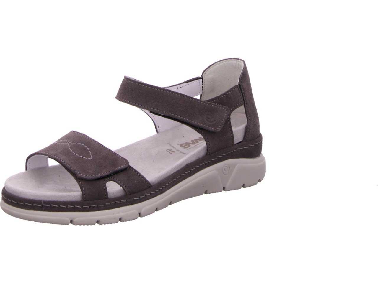 MANITU Komfort Sandalen grau