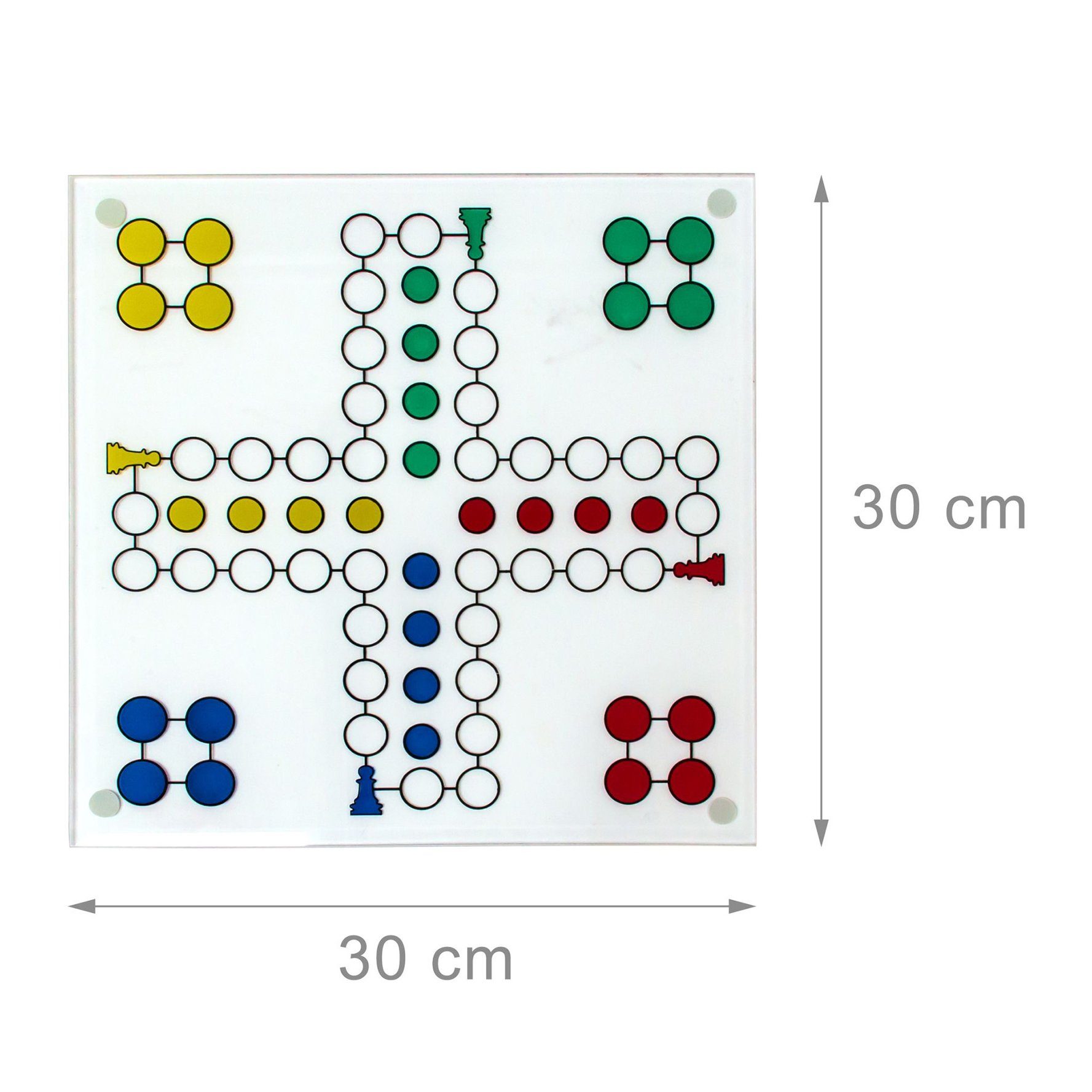 relaxdays Spiel, Trinkspiel Ludo Brettspiel Don't worry