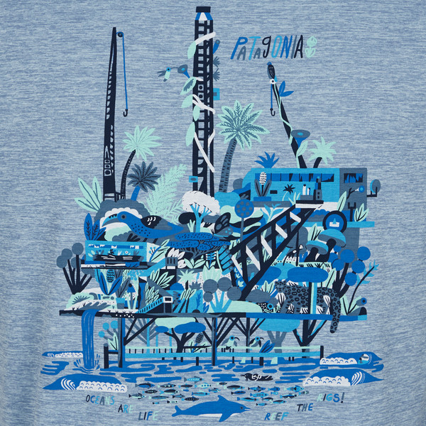 M' S CAP COOL DAILY GRAPHIC SHIRT - WATERS Herren - Funktionsshirt