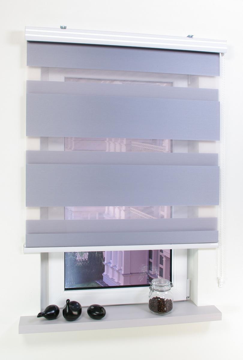 Bella Casa Duo-Rollo mit Kasette, Rollo, 160 x 80 cm (H x B) silber