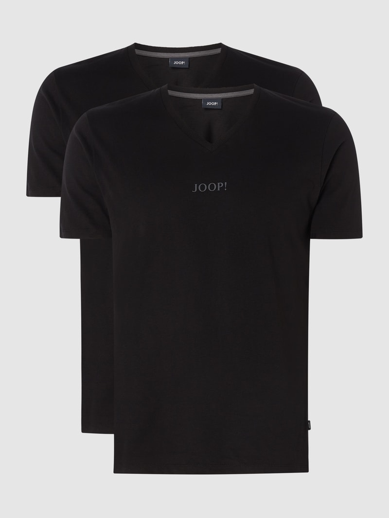 T-Shirt im 2er-Pack in schwarz