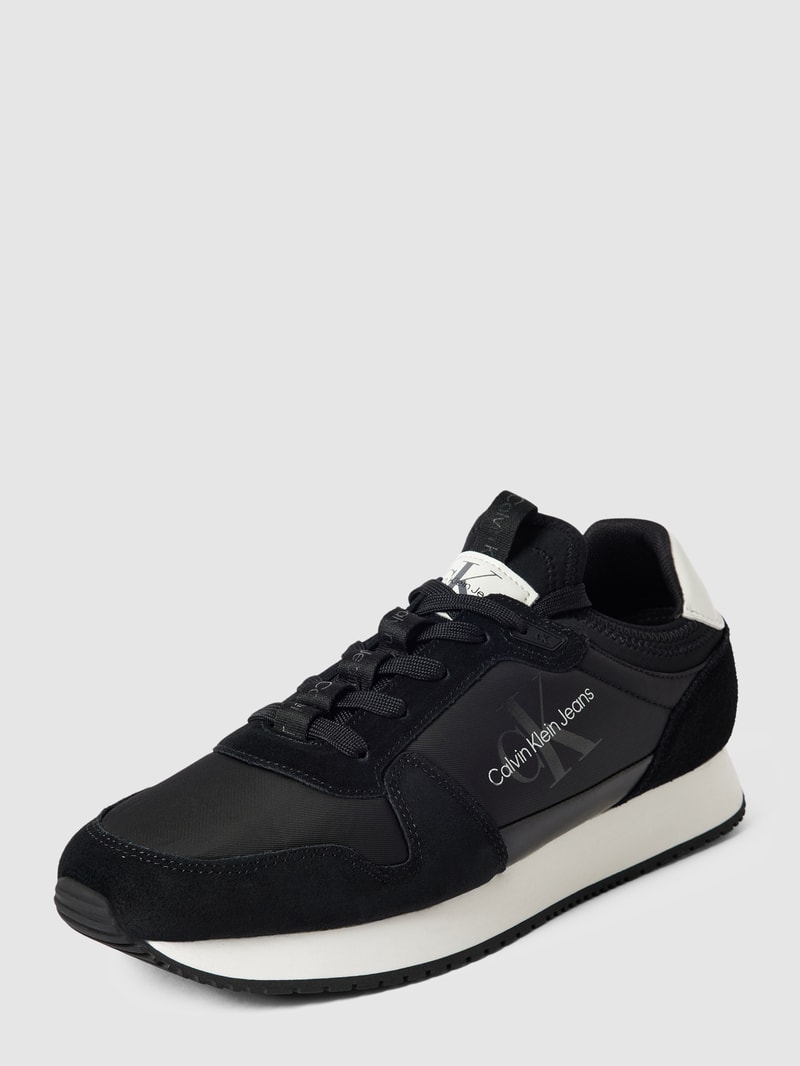 Sneaker mit Label-Details Modell 'RETRO RUNNER' in schwarz