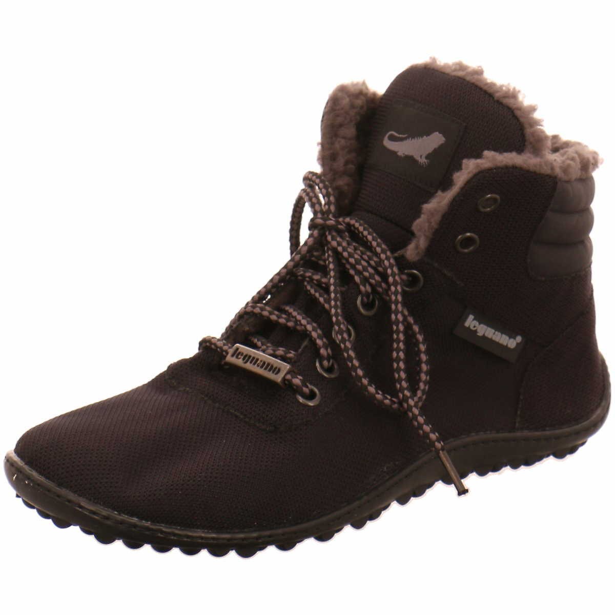 LEGUANO Schnür-Stiefeletten schwarz