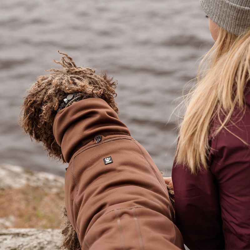 Hurtta Bare Softshell-Hundejacke Chocolate