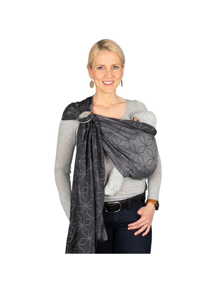 Hoppediz Babytragetuch Ring-Sling kbA in Malmö stone günstig kaufen 70 x 200 cm