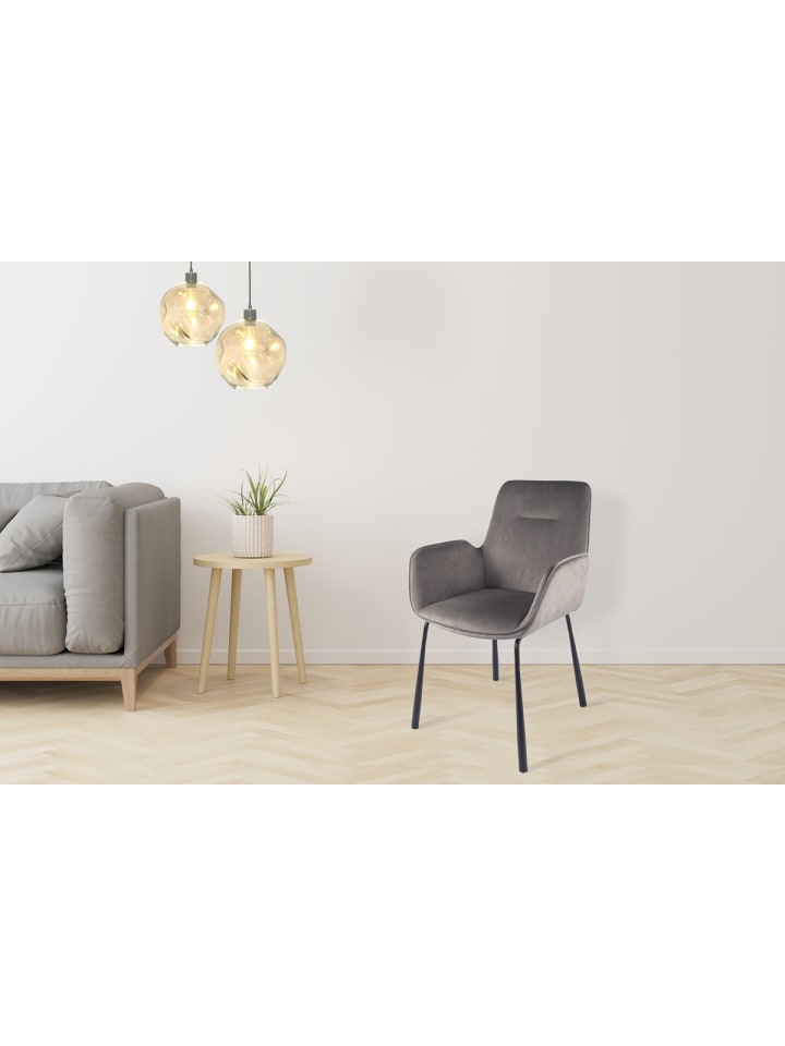 Kayoom Stuhl Ivalo in Grau günstig kaufen onesize